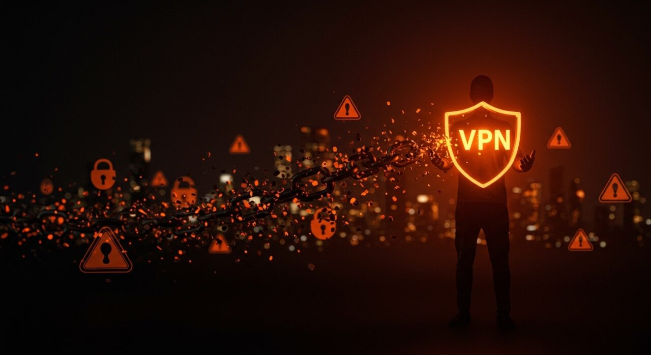 Imagen que simboliza la protección de la privacidad digital con VPN frente a la censura y legislación en tecnología en EE.UU.