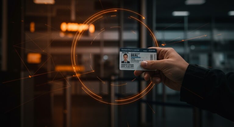 Viajero con REAL ID en aeropuerto simbolizando el requisito obligatorio para vuelos domésticos en EE.UU. desde mayo 2025.