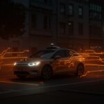 Robotaxi de Waymo operando con resiliencia durante un apagón en San Francisco, destacando la movilidad autónoma y tendencias tecnológicas.