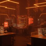 Colaboración de desarrolladores en startup tech usando Ruby 4.0.0 con Ruby Box y ZJIT representando innovación en programación y desarrollo web.