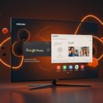 Integración de Google Photos y Memories en TVs Samsung 2026, simbolizando innovación tecnológica y smart home en el ecosistema digital latinoamericano.