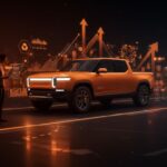 Camioneta eléctrica Slate destacando con 150,000 reservas, simbolizando la resiliencia en el mercado de vehículos eléctricos y tendencias tech para startups.