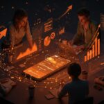 Equipo startup analizando métricas de engagement masivo en Spotify Wrapped 2025, tendencias de marketing de producto y crecimiento digital.