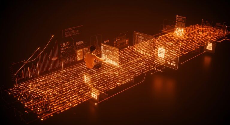 Visualización de optimización y escalabilidad en bases de datos con SQLite logrando más de 100k TPS en entornos SaaS.