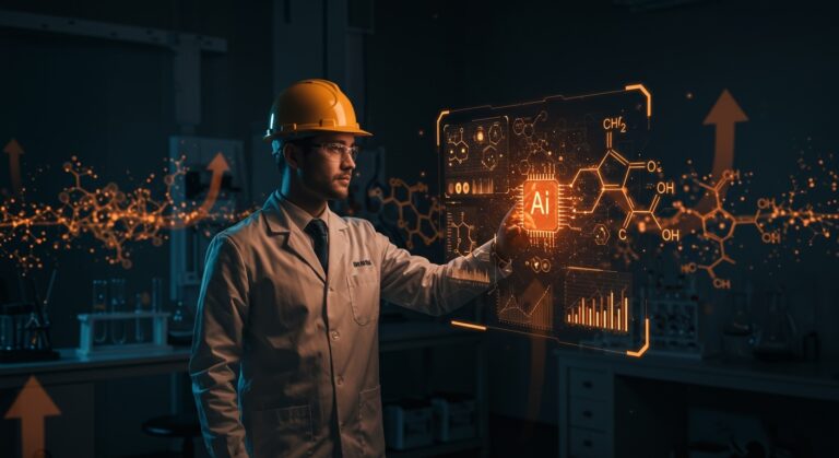 Ingeniero fundador liderando digitalización con inteligencia artificial en la industria química, oportunidad startup YC S24.