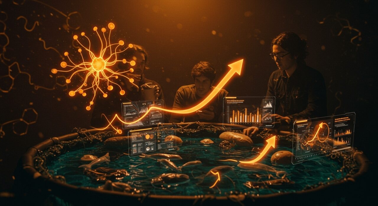 Startup chilena Aquit utilizando inteligencia artificial para innovación en acuicultura sostenible dentro de programa de aceleración FoodRise LATAM.