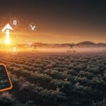 Startup patagónica usando inteligencia artificial para riego automatizado y protección contra heladas en agricultura de precisión.