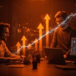 Fundadores de startups climáticas Rema y Ainwater colaborando con tecnologías innovadoras en descarbonización e inteligencia artificial, destacando en funding y escalamiento.