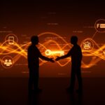 Cambio de propietario en Syncthing-Android ilustrado con colaboración y gobernanza open source en desarrollo comunitario.