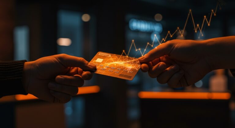 Intercambio de tarjeta de regalo representando riesgos legales y fraude en fintech y retail con enfoque en pagos alternativos y regulación en LATAM.