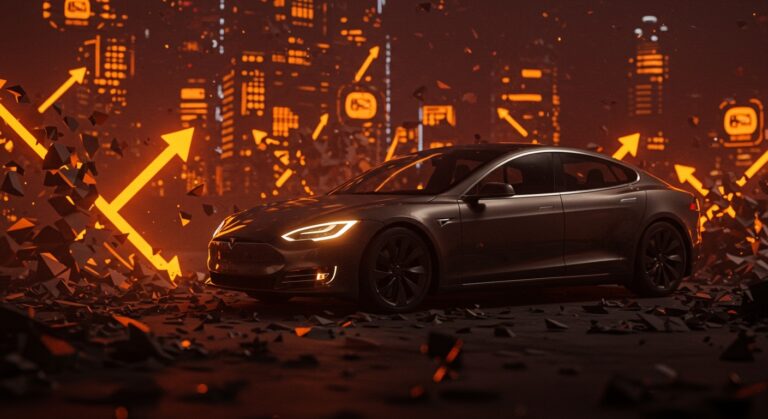 Colapso de la flota Tesla en robotaxis, ilustrando riesgos en autonomía y movilidad eléctrica para startups e inversores.