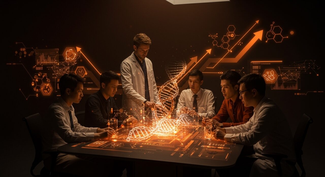 Nueve startups líderes en biotecnología del Disrupt Startup Battlefield 2025 colaborando con tecnología médica avanzada y tendencias innovadoras en salud.