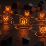 Innovadoras startups de ciberseguridad destacadas en Disrupt Startup Battlefield 2025 con una red digital que simboliza innovación y tendencias de tecnología.