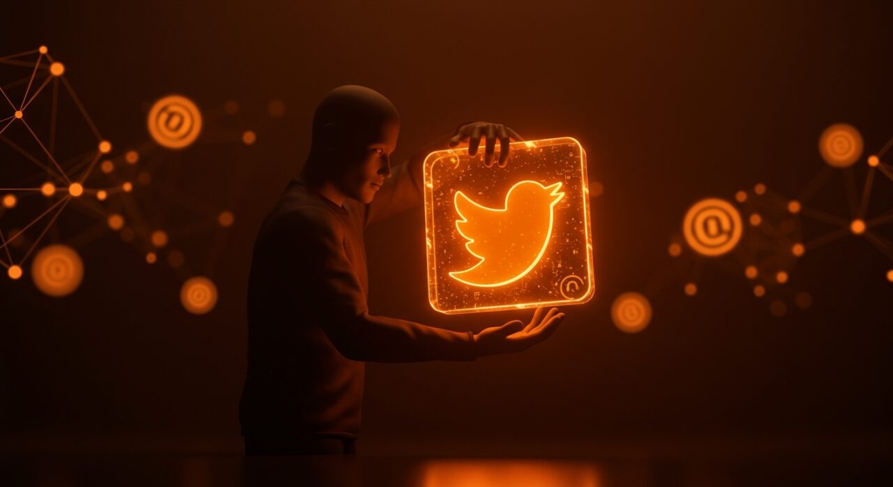 Representación visual del refuerzo legal de la propiedad de la marca Twitter por X, destacando términos de servicio y marca registrada en el sector tecnológico.