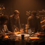 Fundadores tecnológicos colaborando con inteligencia artificial aplicada para impulsar la valoración y escalabilidad de su startup.