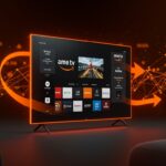 Televisor moderno con interfaz Fire TV destacando avances en hardware y tendencias tecnológicas en CES 2026.