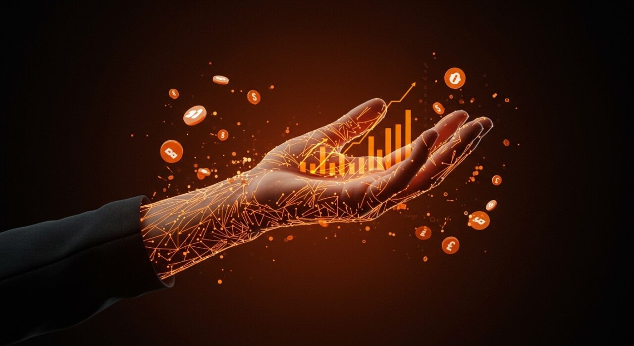 Mano con biometría digital representa la discontinuación de Amazon One y tendencias en pagos digitales y privacidad en retailtech.