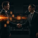 Representación visual de IA aplicada en seguros con alianza entre Anthropic y Allianz, destacando innovación tecnológica y automatización en sectores regulados.