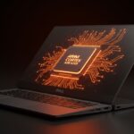 Procesador Arm Cortex A725 dentro de laptop Dell Pro Max GB10 resaltando eficiencia y microarquitectura avanzada en tecnología startup.