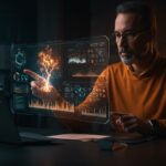 Founder tecnológico optimizando renderizado de imágenes ASCII con técnicas de vectorización, contraste y aceleración GPU en entorno startup.