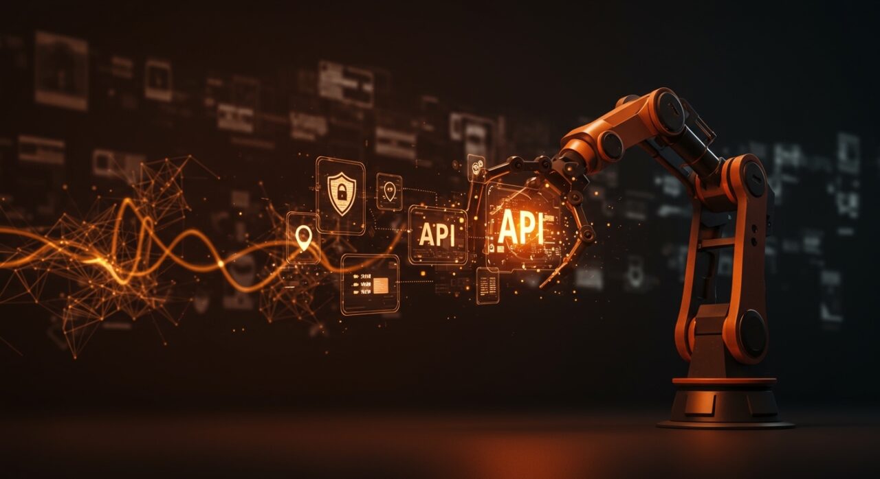 Imagen conceptual de Clawdbot en automatización IA con elementos visuales de seguridad informática y riesgos de integración de APIs para founders tech.