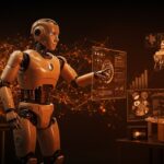 Robot humanoide Atlas impulsado por IA de Boston Dynamics y Google DeepMind en un entorno tecnológico avanzado para industria y startups LATAM.