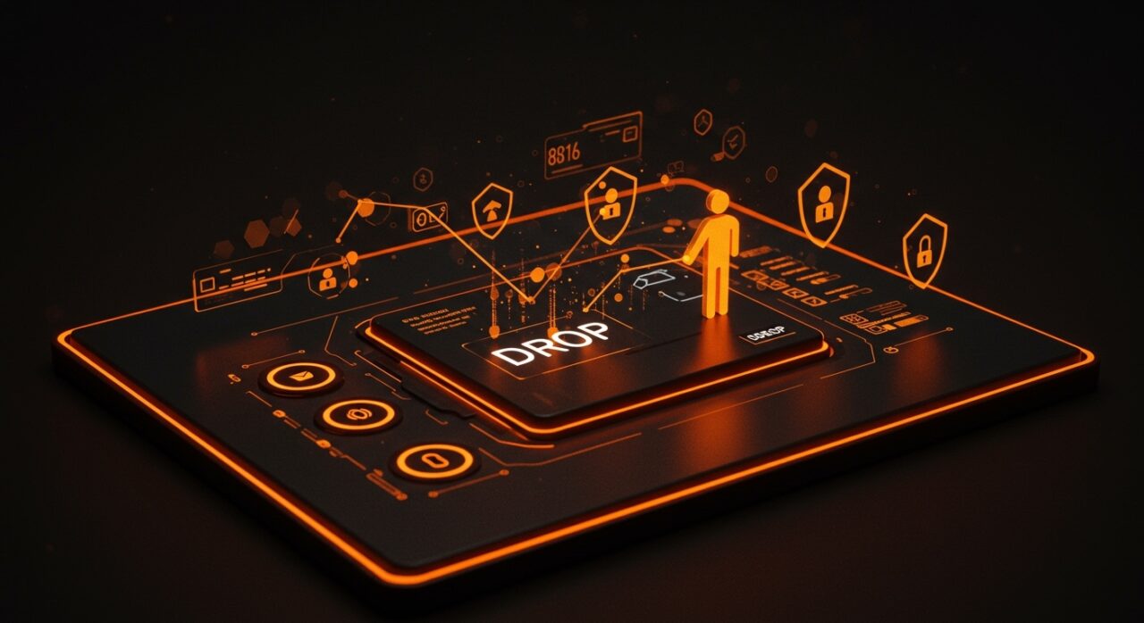 Plataforma DROP de privacidad de datos en California eliminando información personal de brokers, destacando protección y regulaciones de datos.