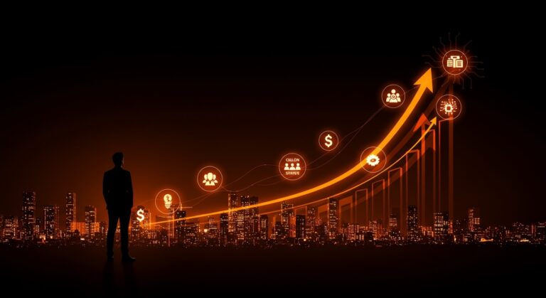 Carlos Cálix impulsa la inteligencia artificial en Centroamérica visualizada con redes neuronales y flujos de inversión en un ecosistema startup tecnológico.