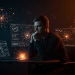 Representación visual de la ética y regulación en inteligencia artificial generativa en startups con enfoque en IA, ética y responsabilidad tecnológica.