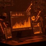 Visualización avanzada de datos con WebGPU en fintech y SaaS, mostrando gráficos 3D y optimización de rendimiento.