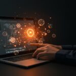 Gestión de embeddings y búsqueda semántica en IA con ChromaDB Explorer en macOS, mostrando red neuronal y vector embeddings en entorno startup.