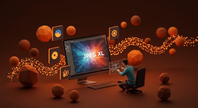 Integración de JPEG XL en Chromium mostrando avances en tecnología de imágenes web para desarrolladores y startups.
