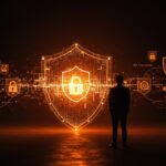 Visualización conceptual de la exención del gobierno del Reino Unido en la ley de ciberseguridad y su impacto en la regulación y riesgos digitales.