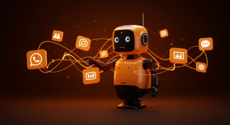 Asistente personal IA open source Clawdbot integrándose con WhatsApp, Slack y Discord para automatización multiplataforma en startups tech.