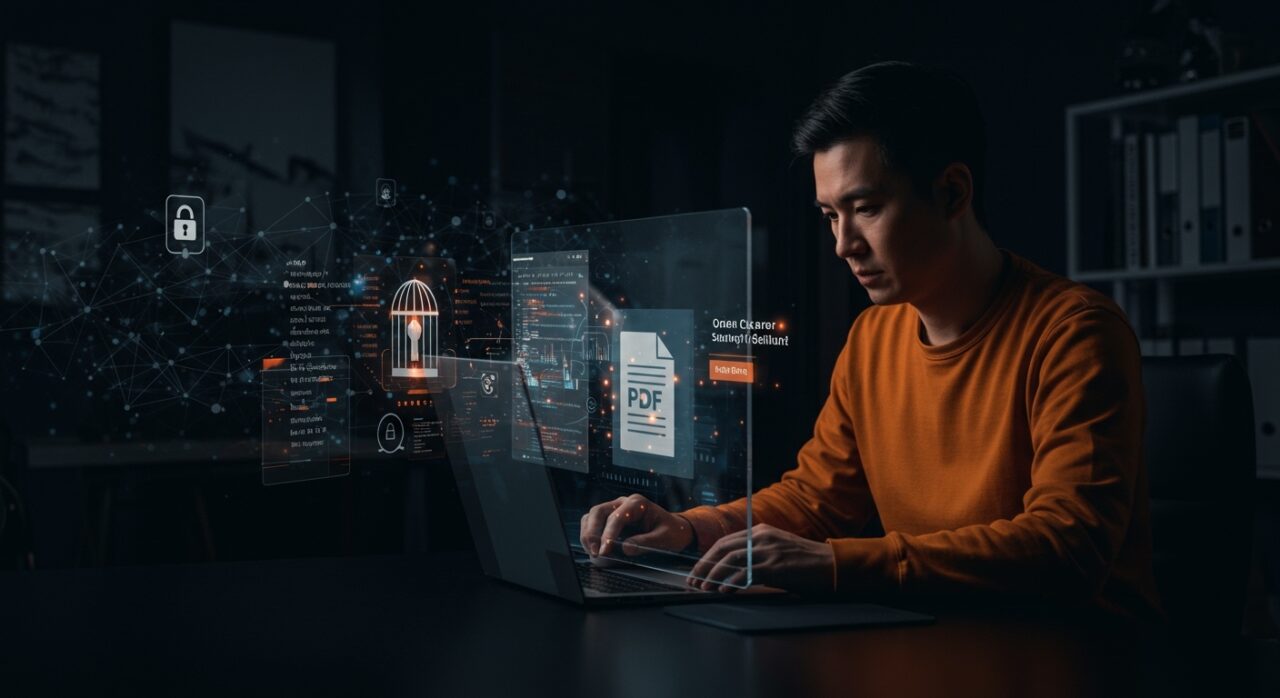 Conversión segura de PDFs con Dangerzone para startups, destacando herramientas IA y sandbox de seguridad informática.