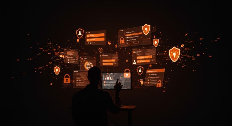 Riesgos de seguridad informática en startups por robo masivo de credenciales, ilustrando fugas de datos y protección cibernética.