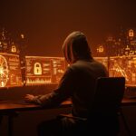 Representación visual de anonimato y estrategia inspirada en Death Note para fundadores tech, mostrando criptografía y seguridad digital en startups.