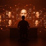 Investigación a Grok por deepfakes sexualizados con metáforas visuales de inteligencia artificial y ética en IA en startups.