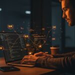 Desarrollador creando demos de JavaScript en 140 caracteres que fomentan creatividad y colaboración en comunidad tecnológica.