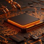 Procesador ethernet avanzado y Physical AI representando financiamiento de 90 millones para innovar en robótica y hardware inteligente.