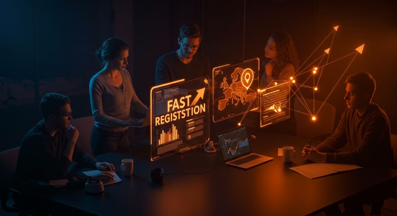 Colaboración de startups europeas impulsadas por el sistema digital EU Inc para registrarse rápidamente y expandirse internacionalmente.