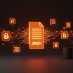 Documento digital inteligente Factify transformando PDFs y docx con IA, integrando seguridad avanzada en la innovación startup.