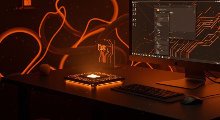 Fedora Asahi Remix con KDE Plasma funcionando en Apple M3, mostrando integración de Linux en hardware premium y oportunidades tecnológicas.