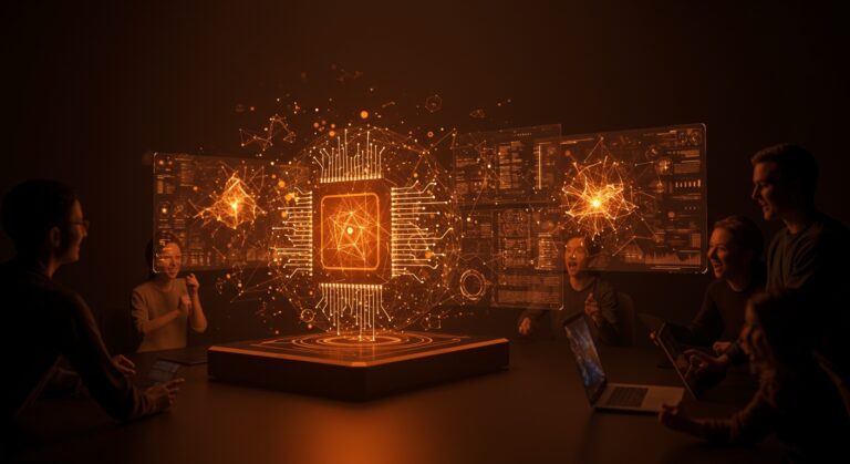 Generación ultra rápida de imágenes por IA open source para startups con hardware accesible, presentada con tecnología avanzada y colaboración emprendedora.