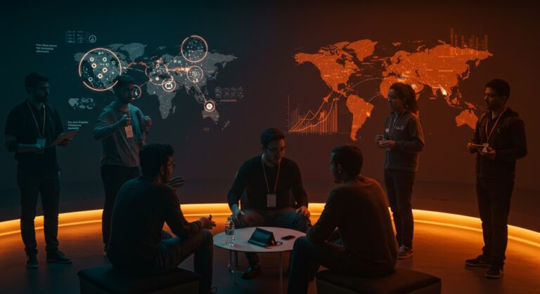 Networking y conexión global de startups en CES 2026 impulsando el ecosistema de inversión y alianzas para founders LATAM.