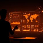 Christian Struve con interfaz digital de mantenimiento predictivo e inteligencia artificial, simbolizando financiamiento y expansión internacional de Fracttal.