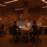 Colaboración de startups LATAM usando inteligencia artificial generativa para innovación y automatización en tecnología.