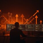 Desarrollador trabajando con lenguaje de programación Gleam sobre la máquina virtual BEAM, destacando seguridad, concurrencia y escalabilidad en startups tecnológicas.