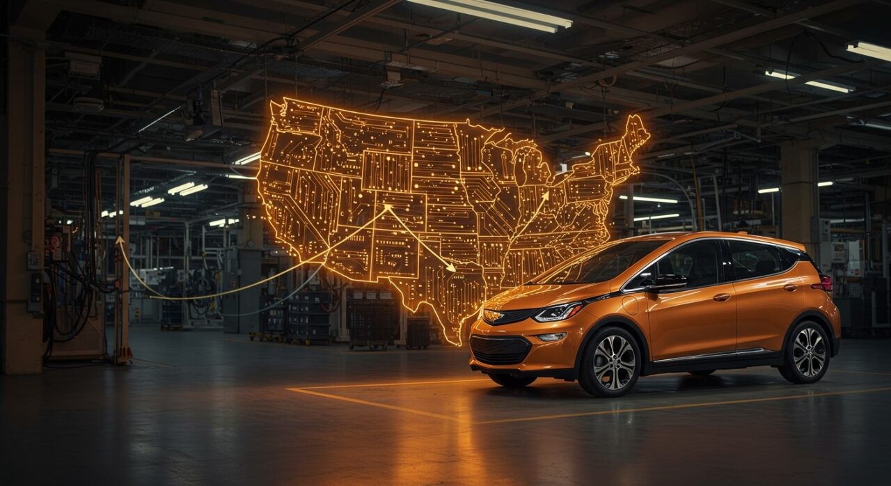 Chevrolet Bolt EV y traslado de producción de Buick a EE.UU. representando tendencias eléctricas y fabricación automotriz.