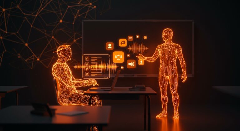 Google Classroom con Gemini AI transformando planes de clase en podcasts educativos con integración de IA aplicada en tecnología educativa.